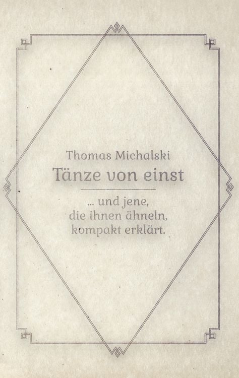 Produktbild: T&auml;nze von Einst