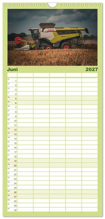 Produktbild: Familienplaner 2027 - Agrartechnik mit 5 Spalten (Wandkalender, 21 x 45 cm) CALVENDO
