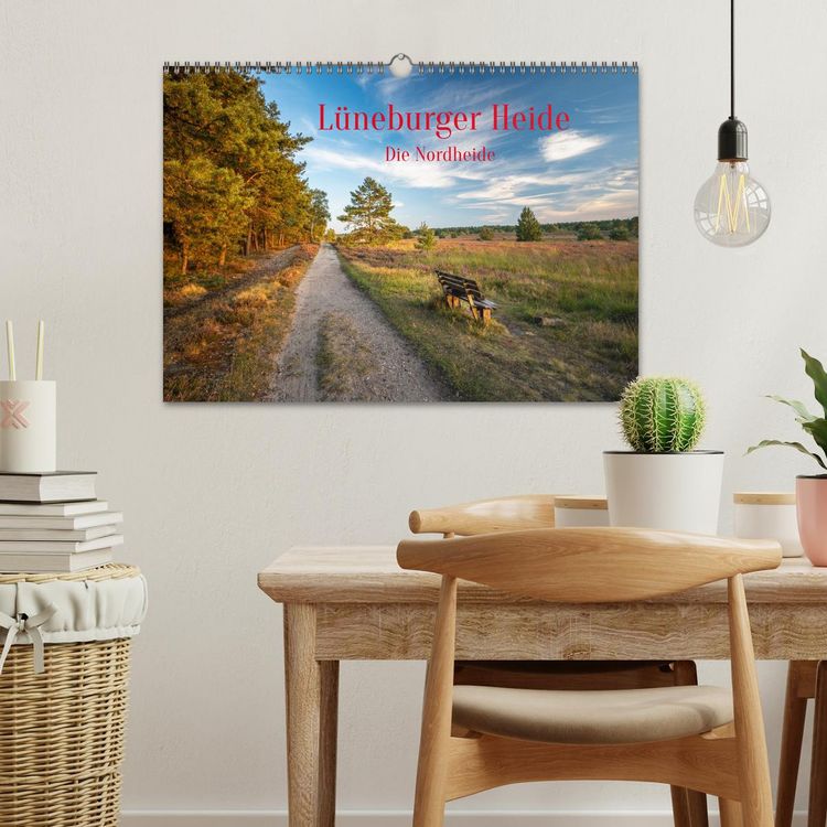 Produktbild: L&uuml;neburger Heide: Die Nordheide (Wandkalender 2026 DIN A3 quer), CALVENDO Monatskalender