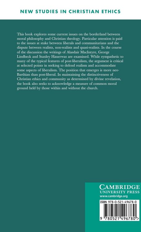 Produktbild: Community, Liberalism and Christian Ethics