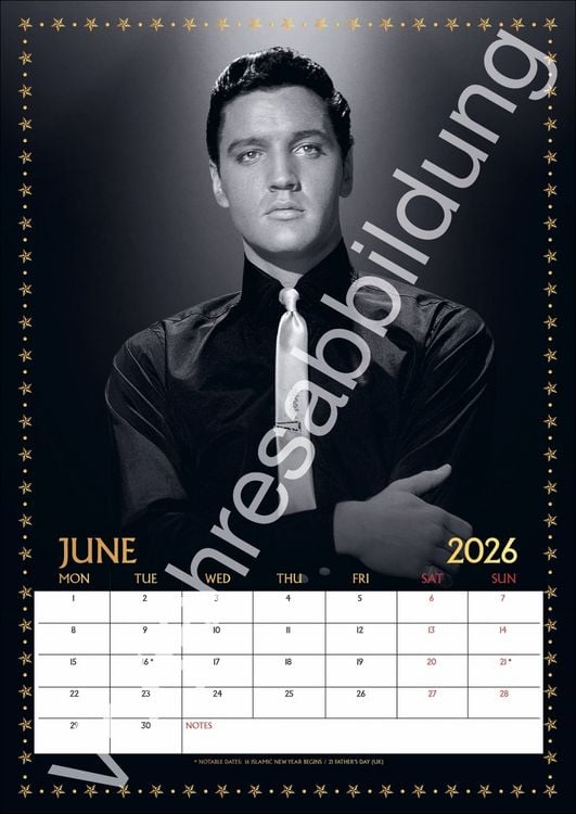 Produktbild: Elvis Posterkalender 2027