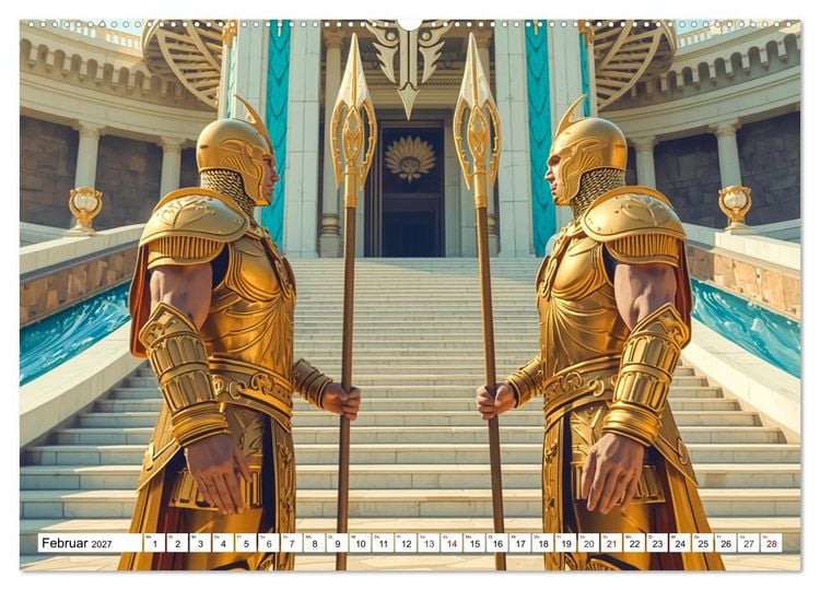 Produktbild: Atlantis &ndash; Glanz und Fall einer verlorenen Welt (Wandkalender 2027 DIN A2 quer), CALVENDO Monatskalender