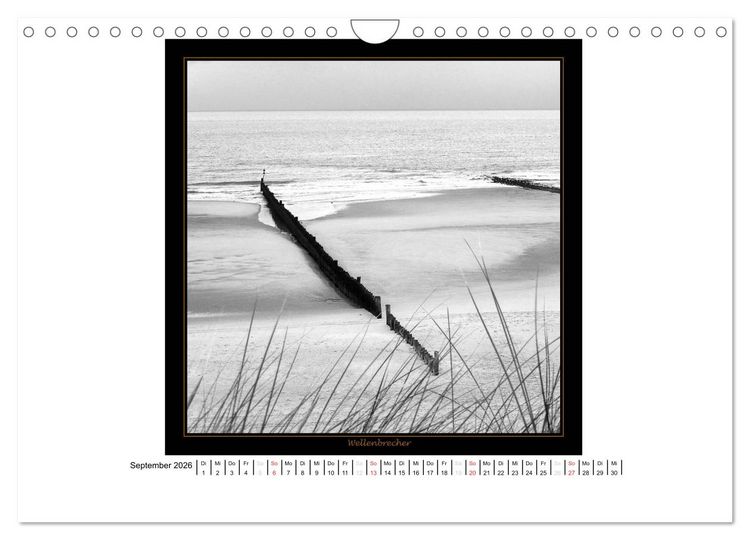 Produktbild: Wangerooge in Fine Art (Wandkalender 2026 DIN A4 quer), CALVENDO Monatskalender