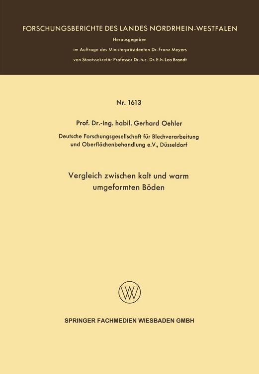 Produktbild: Vergleich zwischen kalt und warm umgeformten B&ouml;den