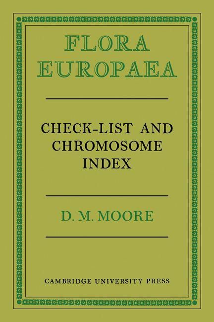 Produktbild: Flora Europaea Check-List and Chromosome Index