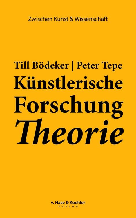 Produktbild: K&uuml;nstlerische Forschung Theorie