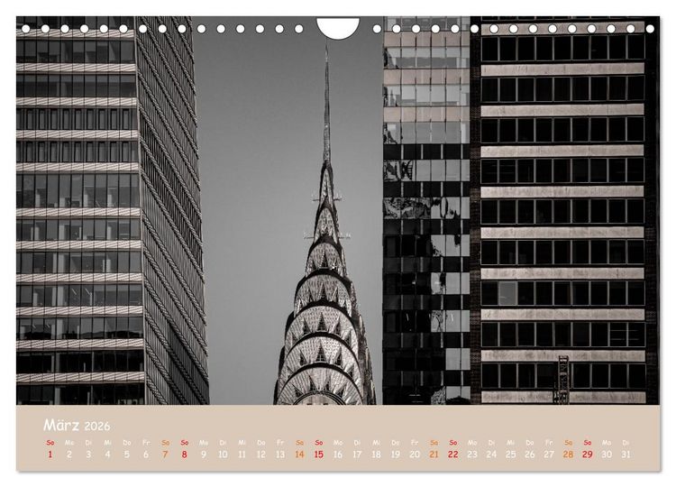 Produktbild: City Lights &ndash; New York im Fokus (Wandkalender 2026 DIN A4 quer), CALVENDO Monatskalender