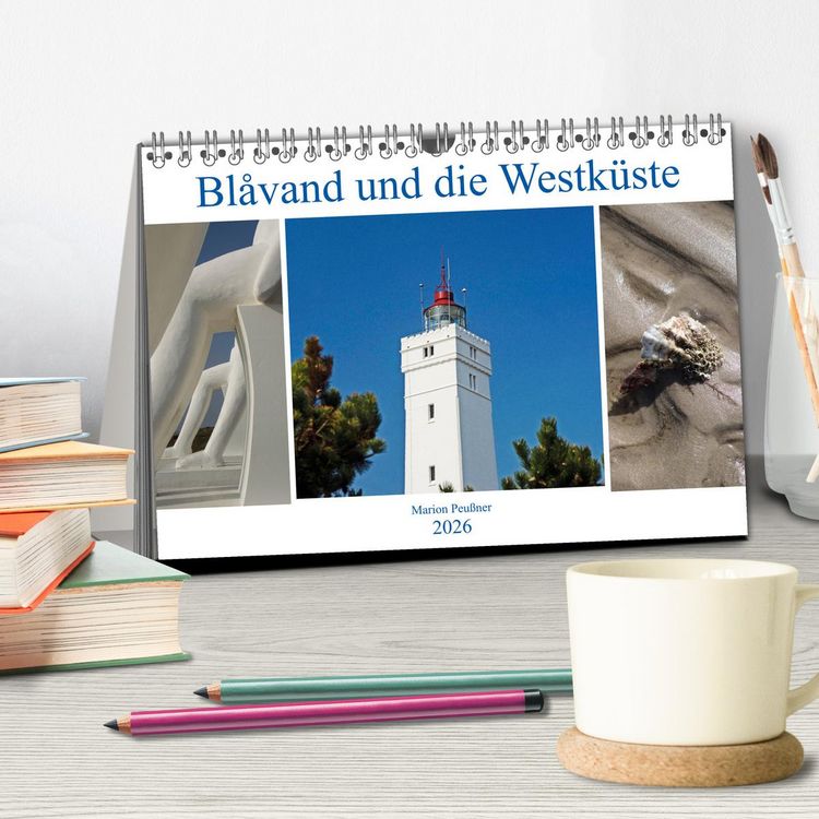 Produktbild: Blavand und die Westk&uuml;ste (Tischkalender 2026 DIN A5 quer), CALVENDO Monatskalender