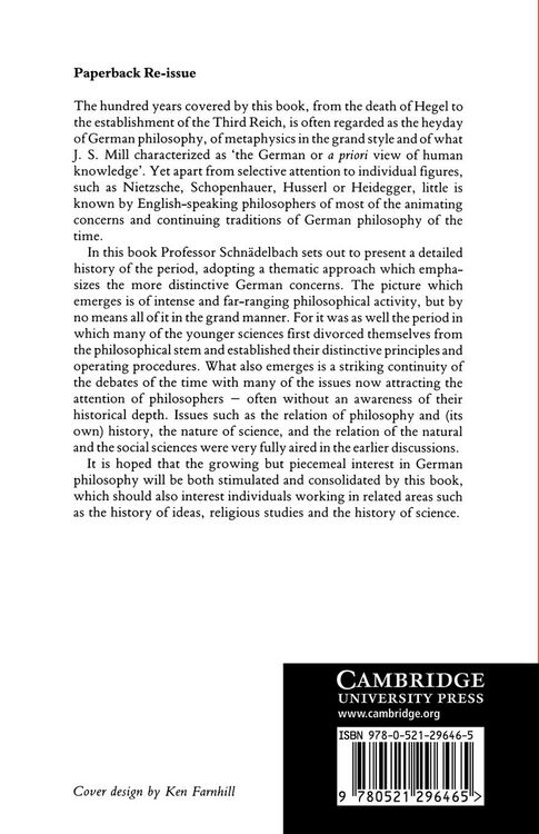 Produktbild: Philosophy in Germany 1831 1933