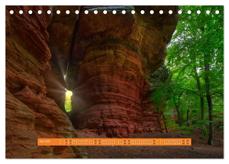 Produktbild: Magischer Pf&auml;lzer Wald (Tischkalender 2026 DIN A5 quer), CALVENDO Monatskalender
