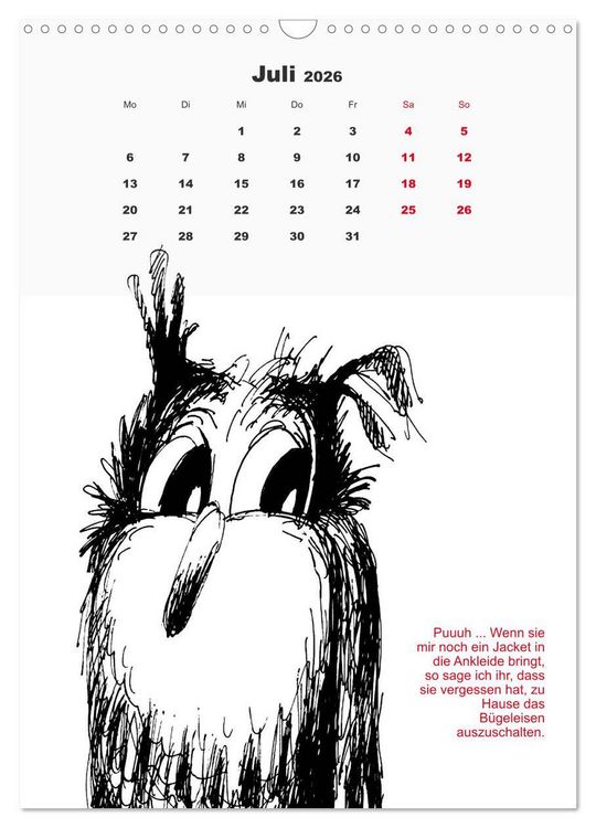 Produktbild: Vor dem Spiegel 2026 (Wandkalender 2026 DIN A3 hoch), CALVENDO Monatskalender