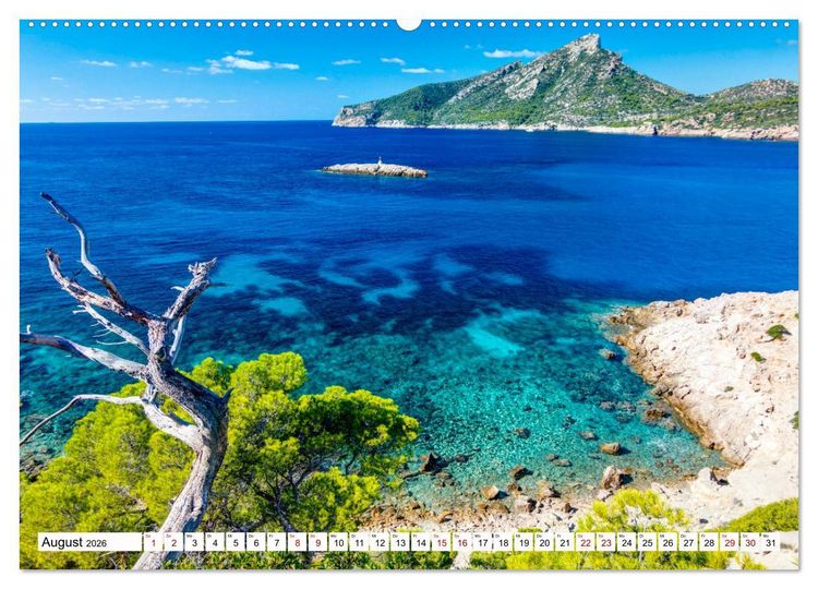 Produktbild: Mallorca - Sch&ouml;ne Impressionen der Insel (Wandkalender 2026 DIN A2 quer), CALVENDO Monatskalender