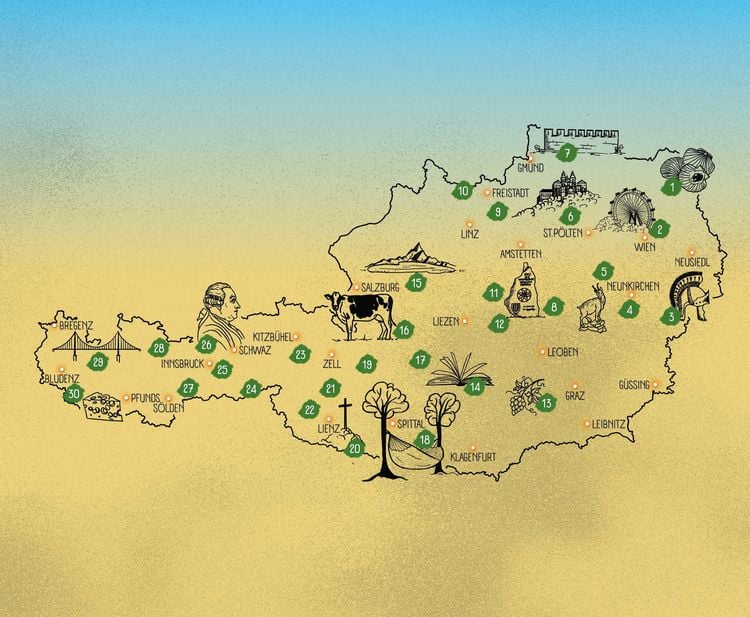 Produktbild: 30 Wanderungen in &Ouml;sterreich, die man einmal im Leben gemacht haben muss