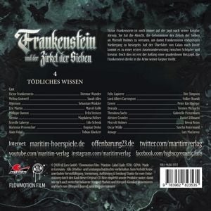 Produktbild: Frankenstein 04 - T&ouml;dliches Wissen/CD