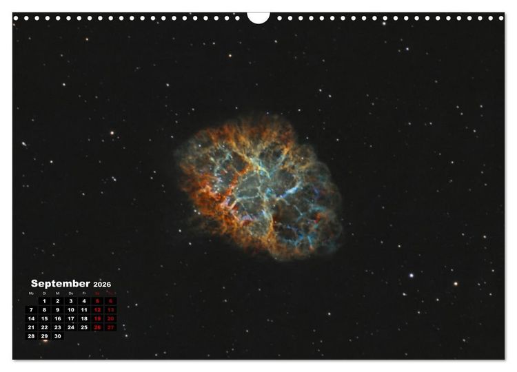 Produktbild: InfinityAstro - die Unendlichkeit im Bild - Astrofotos von Roland Schliessus (Wandkalender 2026 DIN A3 quer), CALVENDO Monatskalender