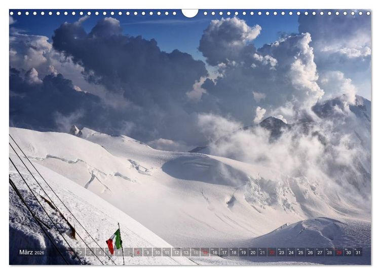 Produktbild: Monte Rosa (Wandkalender 2026 DIN A3 quer), CALVENDO Monatskalender
