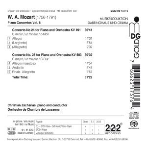 Produktbild: Klavierkonzerte Vol.8-Nr.24/KV 491+25/KV 503