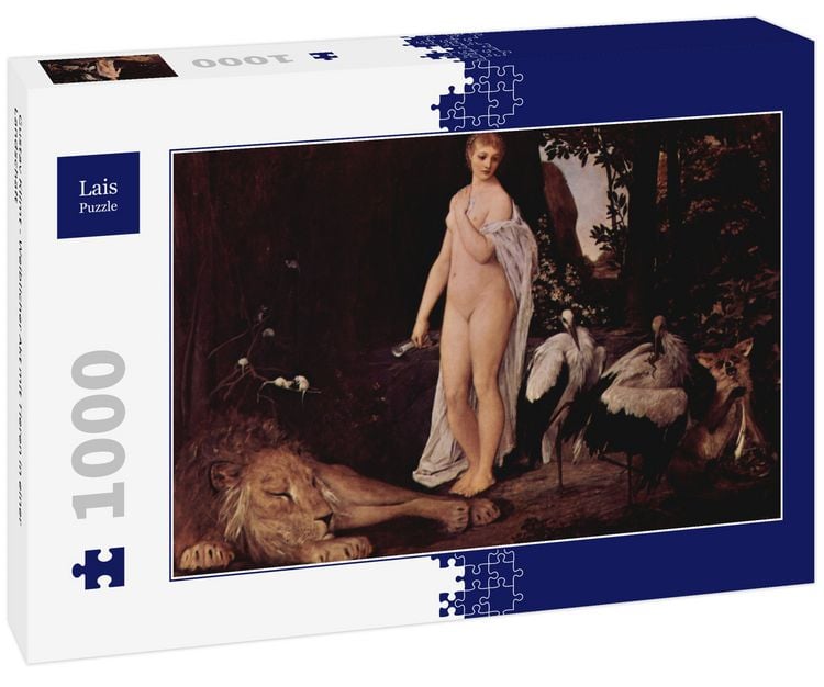 Produktbild: Lais Puzzle Gustav Klimt - Weiblicher Akt mit Tieren in einer Landschaft 1000 Teile