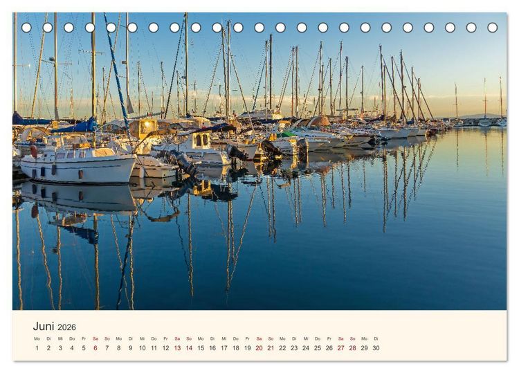 Produktbild: Wundersch&ouml;ne C&ocirc;te d'Azur (Tischkalender 2026 DIN A5 quer), CALVENDO Monatskalender