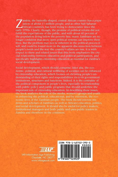 Produktbild: Citizenship Education and Social Development in Zambia (PB)