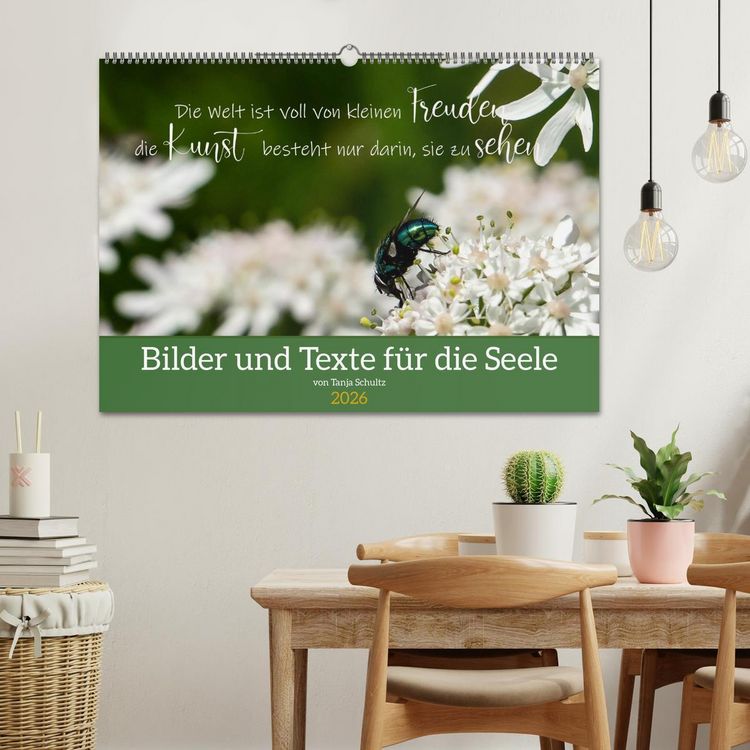 Produktbild: Bilder und Texte f&uuml;r die Seele (Wandkalender 2026 DIN A2 quer), CALVENDO Monatskalender