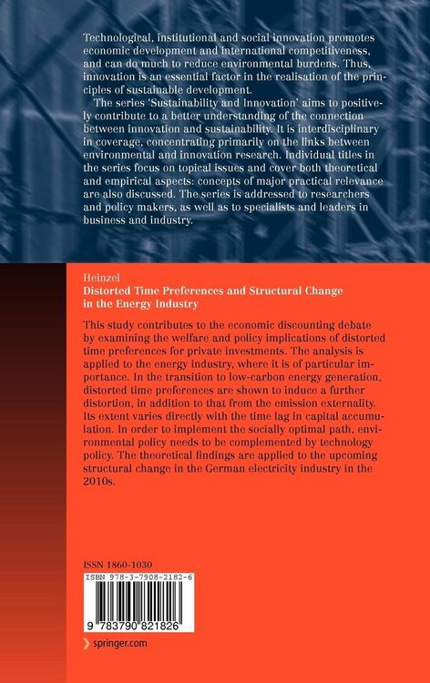 Produktbild: Distorted Time Preferences and Structural Change in the Energy Industry