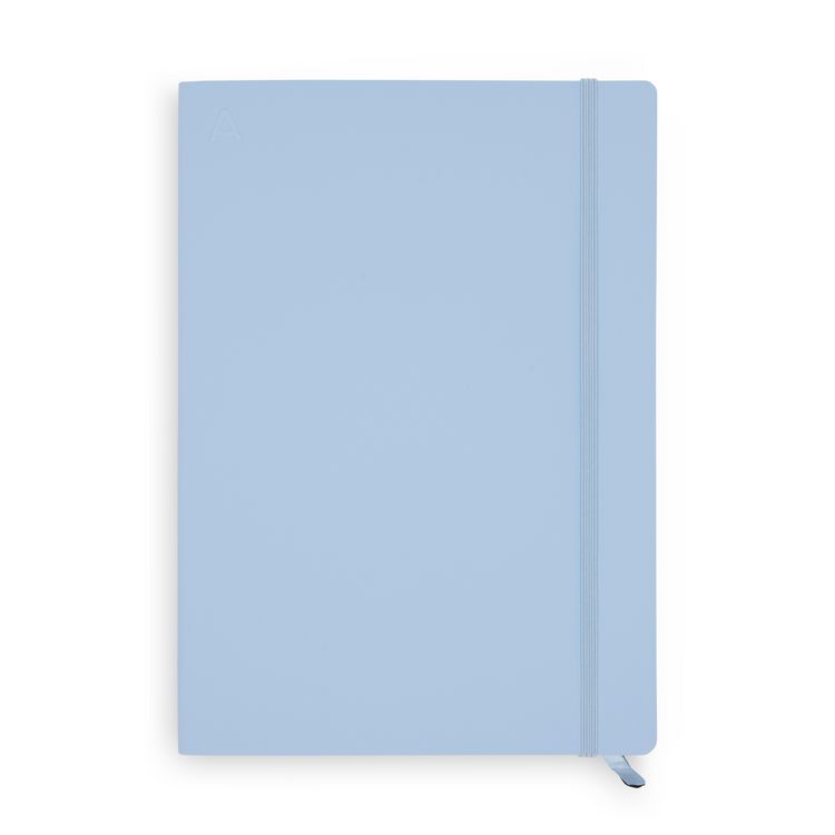 Produktbild: Notizbuch B5 Softcover French Blue Blanko, 128 Seiten
