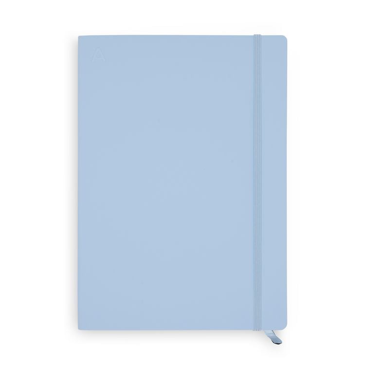 Produktbild: Notizbuch B5 Softcover French Blue Blanko, 128 Seiten