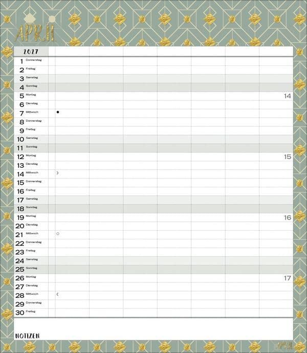 Produktbild: Multiplaner - Time for glamour 2027