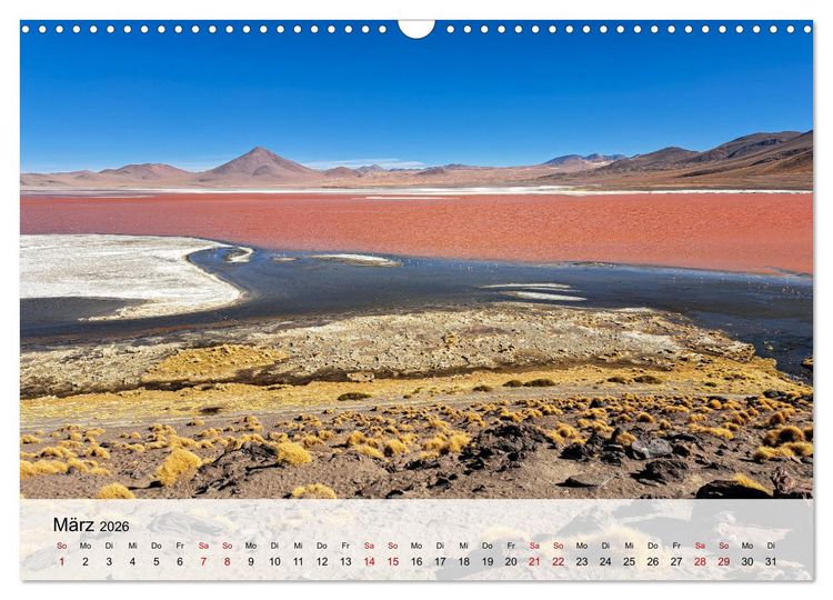 Produktbild: Entdecke S&uuml;damerika: Monat f&uuml;r Monat (Wandkalender 2026 DIN A3 quer), CALVENDO Monatskalender
