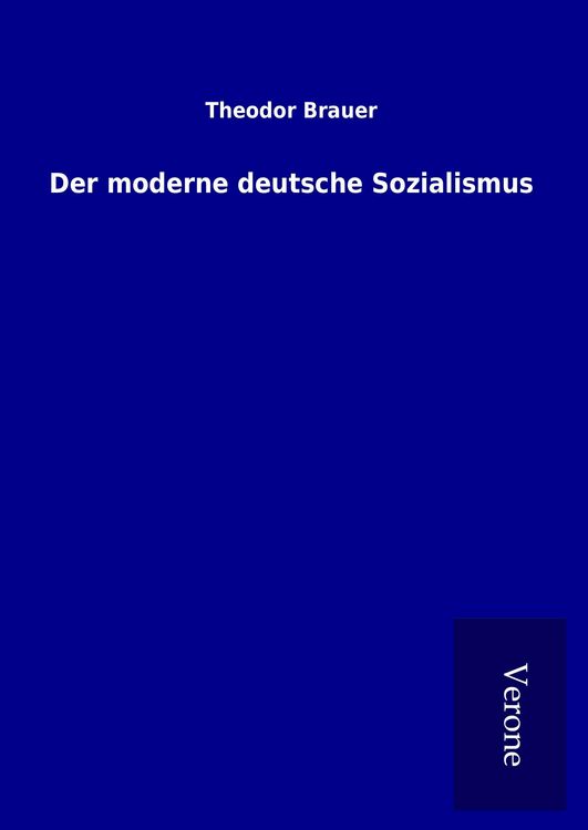 Produktbild: Der moderne deutsche Sozialismus