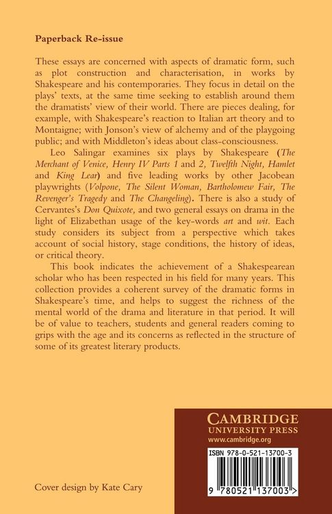 Produktbild: Dramatic Form in Shakespeare and the Jacobeans