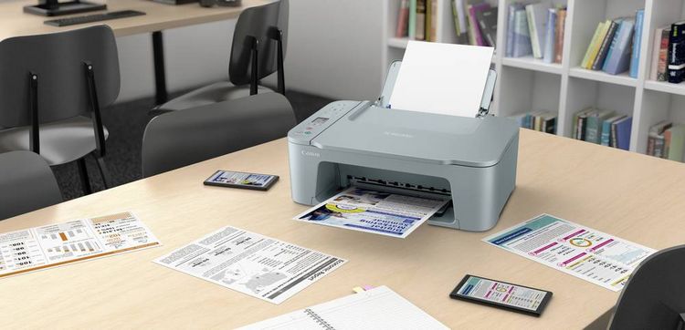 Produktbild: Canon PIXMA TS3752I EUR BL Multifunktionsdrucker Tintenstrahl Farbe A4 Drucker, Scanner, Kopierer Duplex, USB, WLAN