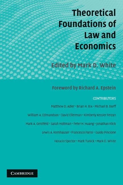 Produktbild: Theoretical Foundations of Law and Economics