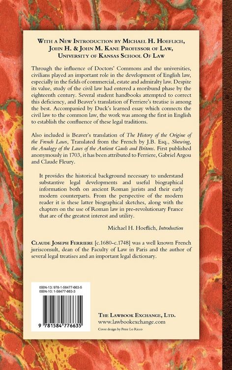 Produktbild: The History of the Roman or Civil Law