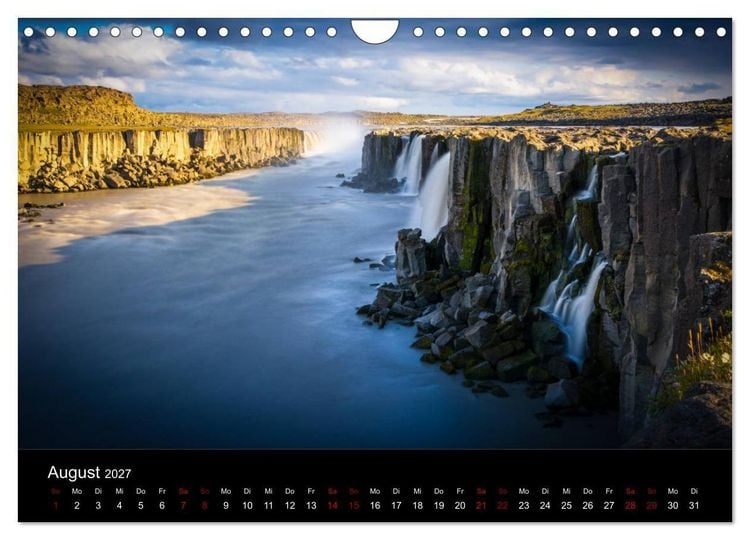 Produktbild: Island - Unber&uuml;hrte Landschaften (Wandkalender 2027 DIN A4 quer), CALVENDO Monatskalender