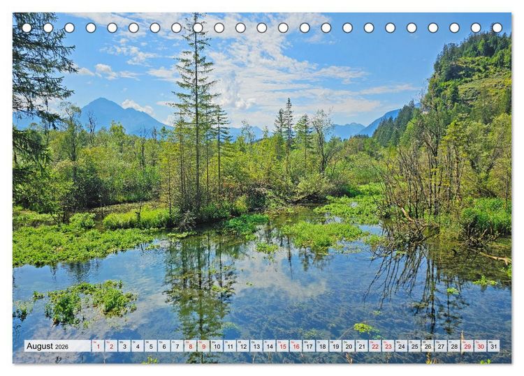 Produktbild: Vom Formarinsee bis Landsberg am Lech - Auf dem Lechradweg (Tischkalender 2026 DIN A5 quer), CALVENDO Monatskalender