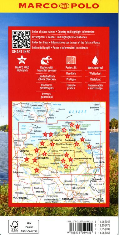 Produktbild: MARCO POLO Reisekarte Deutschland 02 Mecklenburg-Vorpommern 1:225.000