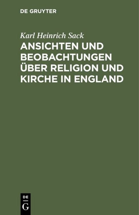 Produktbild: Ansichten und Beobachtungen &uuml;ber Religion und Kirche in England