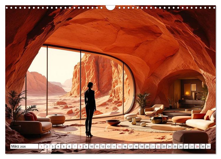 Produktbild: Neuer Morgen Mars (Wandkalender 2026 DIN A3 quer), CALVENDO Monatskalender