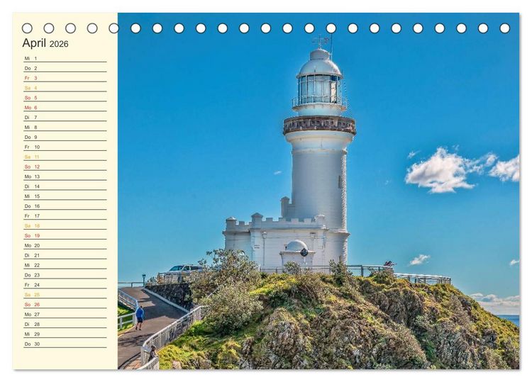 Produktbild: Leuchtt&uuml;rme - maritime Wegweiser weltweit (Tischkalender 2026 DIN A5 quer), CALVENDO Monatskalender