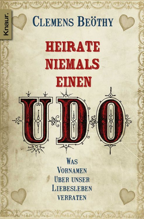 Produktbild: Heirate niemals einen Udo