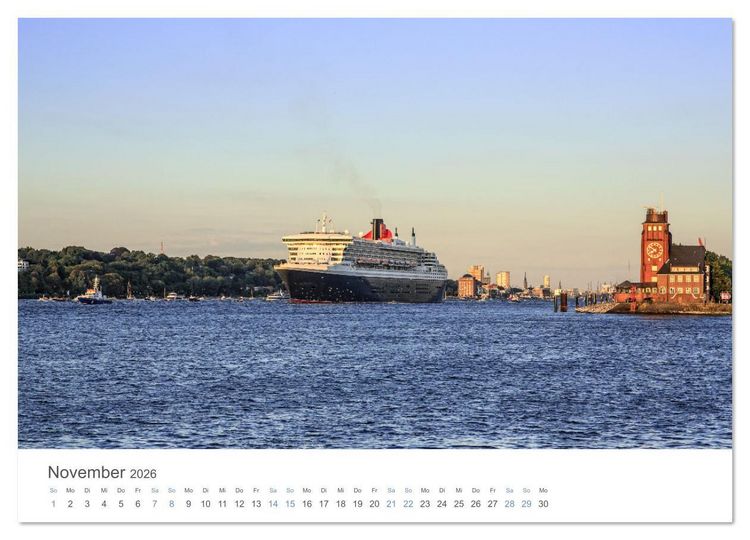 Produktbild: Die Elbmetropole Hamburg (Wandkalender 2026 DIN A2 quer), CALVENDO Monatskalender