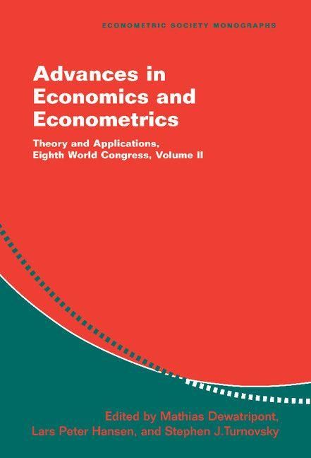 Produktbild: Advances in Economics and Econometrics