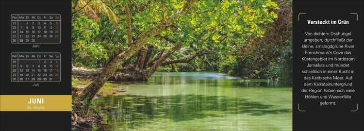 Produktbild: Naturparadiese Premium-Tischplaner 2027 - Wochenkalender mit 53 Fotografien