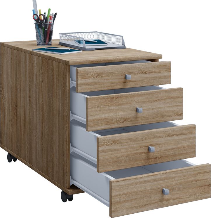 Produktbild: Rollcontainer B&uuml;rocontainer Schublade Lona 75 cm