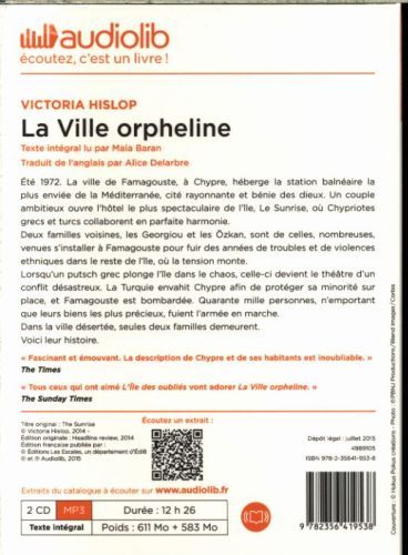 Produktbild: La ville orpheline