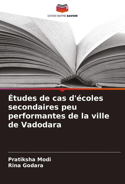 Produktbild: &Eacute;tudes de cas d'&eacute;coles secondaires peu performantes de la ville de Vadodara