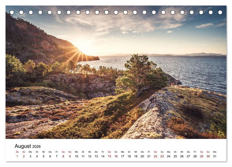 Produktbild: Magische Landschaften - Faszination Natur (Tischkalender 2026 DIN A5 quer), CALVENDO Monatskalender