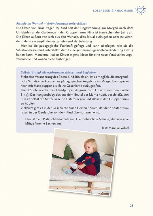 Produktbild: Spielen mit Krippenkindern: Mit Ritualen durch den Tag
